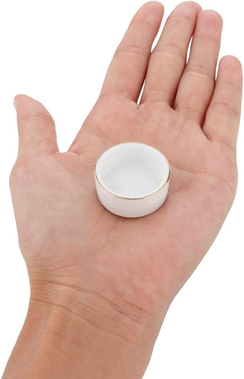 DQITJ 8 Pcs Hermit Crab Ceramic Water Bowl, Tarantula Mini Food Dish for Hermit Crab Tarantula Spider Millipede Tiny