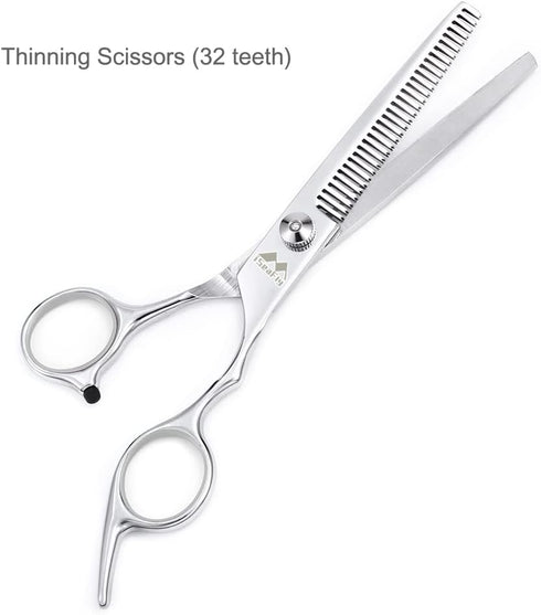 iSeaFly 6 1 Dog Grooming Scissors Kit with Round Tip, in Cat Dog Scissors, Stainless Steel Pet Grooming Shears