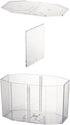 1PC Mini Clear Acrylic Fish Tank, Small Betta Fish Bowl for Decorative Goldfish Tank