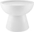 Elevated Cat Food and Water Bowls Set - Extra Wide Raised Ceramic Feeder for Kittens and Small Dogs (White)