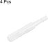 uxcell Aquarium Air Valve Connector, Clear White Plastic Inline Tubing, 4mm to 8mm, 4Pcs