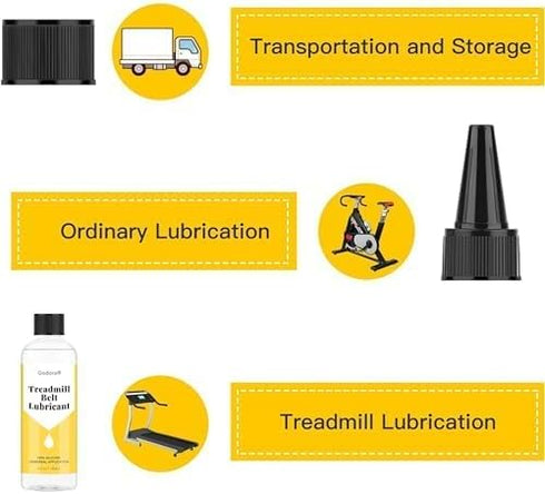 100% 4 Silicone Treadmill Lubricant/Treadmill Lube, Ounces Premium Silicone Oil for Treadmill Belt Lubrication, Easy