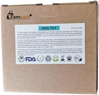 Zamzam Interactive Dog Treat Dispenser Toy with Slow Feeding Enriching Play, Food Dispensing Dog & Cat Toy Enrichment