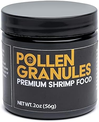 2oz Aquatic Arts Bee Pollen Shrimp Food Granules for Amano, Cherry, Neocaridina, and Other Freshwater Shrimp