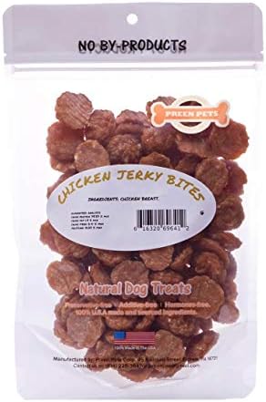 Preen Pets Chicken Jerky Bites Dog Treats - 100% USA Chicken Breast Soft (1LB)