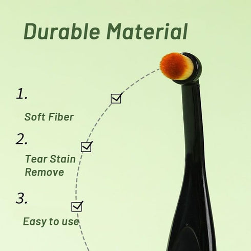 Dog and Cat Eye Powder Brush - 4 Pack Tear Stain Remover Brush with Ergonomic Handle