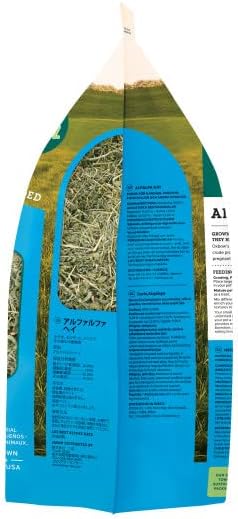 Oxbow Animal Health Alfalfa Hay - All Natural Hay for Young, Pregnant, or Nursing Small Pets, 40 oz.