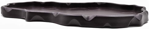 Reptile Food and Water Bowl Dish, Large Tortoise Water Bowl for Turtle, Lizard, Snake, Gecko, Ball Python, Brown