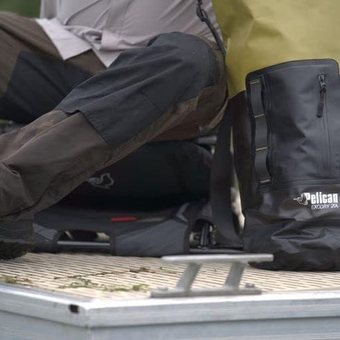 Pelican Waterproof Dry Bag - Exodry Thick & Lightweight Roll Top Compression Sack for Kayaking & Camping