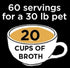 Nature's Diet Pet Bone Broth Protein Powder, Collagen, Chia Seed, Flax Seed & Omega 3, 6 oz (60 Servings)