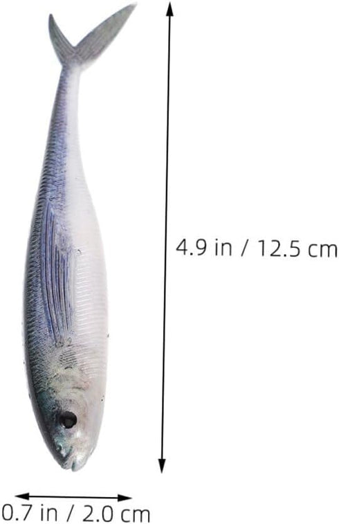 3D OUNONA Soft Bionic Fishing Lures Pair Lifelike Sinking Soft Plastic Baits for Sea Fishing Tuna Attractive Fake Bait