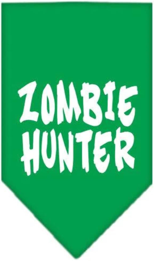 Mirage Pet Products Zombie Hunter Screen Print Bandana, Large, Turquoise