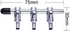 2pcs 3-Way Chrome Metal Gang Manifold Air Line Control Valve for Aquarium Air Tap Splitter