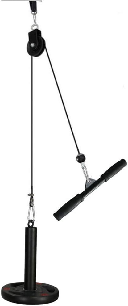 Fitness Pulley Cable System - Gym Cable Pulley Attachments for LAT Pull Down Fitness Equipment