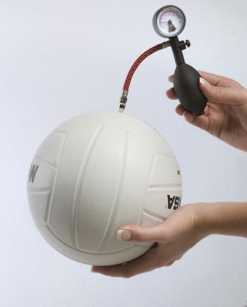Tandem Sport Pocket Pump with Pressure Gauge, Travel Size Ball Pump for Volleyballs, Basketballs