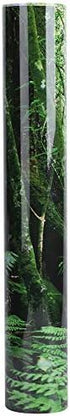 TOPINCN 3D Effect Rainforest Poster Self-Adhesive PVC Aquarium Fish Backdrop Mural Decorative Reptile Terrarium