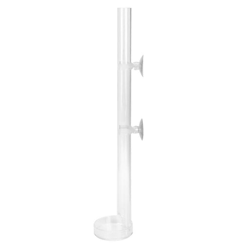 Acrylic Shrimp Feeding Tube and Dish Set, Bowls for Fish Aquarium Shrimp with 2 Suction Cups (Tube Length 20cm)