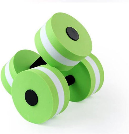 Floating Dumbbells for Water Sports - Set of 2 for Water Aerobics (Pink, Red, Blue, Green)