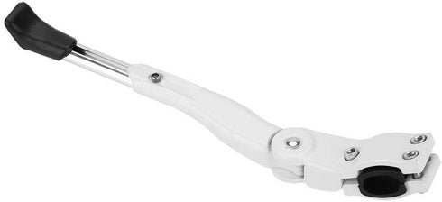 White Adjustable Bike Kickstand, Aluminum Alloy Stand, Fits 16" 20" 24" 26" Bikes