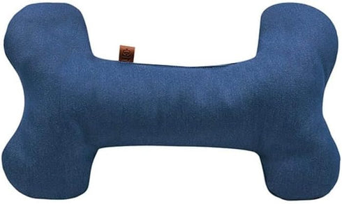 Blue Old School Dog Toy Bone