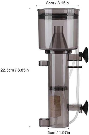 Fdit Aquarium Protein Skimmer Hanging On Pump for Marine Aquarium Internal Water Filter