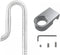 MiOYOOW Aquarium Inflow Outflow Pipe, 304 Stainless Steel Lily Water Pipe with Aluminum Alloy Clamp
