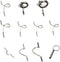 Fly Fishing Rod Building Kit, 11Pcs Rod Tip Eye Rings Repair Kits, Fishing Rod Guides Top Tip Deep Sea Rod Guide Ring