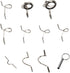 Fly Fishing Rod Building Kit, 11Pcs Rod Tip Eye Rings Repair Kits, Fishing Rod Guides Top Tip Deep Sea Rod Guide Ring