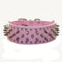 Matching Set of Leather Spiked Studded Collars, Harnesses & Chain Leashes for Medium & Large Dogs, Pit Bull, Mastiff,