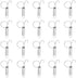 Pssopp Cage Door Spring, 20PCS Multifunctional Spring for Locking Rabbits, Chicken, Bird Cages, Large Spring Door Hook