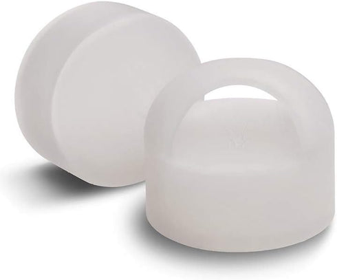 VitaJuwel LOOP - Protective Caps for VitaJuwel Crystal Water Bottles, Cloud White (Silicone)