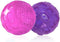3'' Squeaky Dog Toy Balls for Large Medium Breeds - Indestructible for Playing, Fetching, 2 PCS Red+Purple