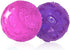 3'' Squeaky Dog Toy Balls for Large Medium Breeds - Indestructible for Playing, Fetching, 2 PCS Red+Purple