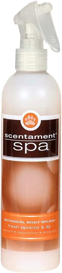 Scentament Spa Botanical Body Splash by Best Shot - Alcohol-Free Body Spray Conditioner for Pets, Apricot Lily, 8 Oz
