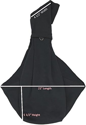 Small Emotional Support Dog Sling Carrier, EZ-Sling for Small Dogs, Includes Five ESA Handout Cards
