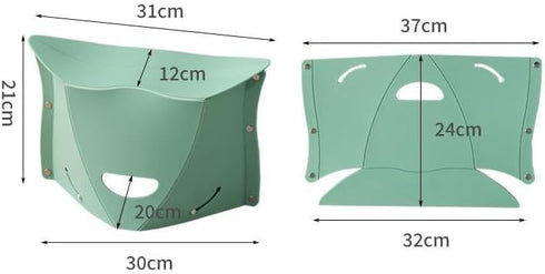 Swpato 4 Pack Backpacking Folding Portable Camping Hiking Stools with Handbag Function - Lightweight Collapsable Travel