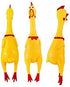 2 Pack Large Screaming Chicken Toy Rubber Squawking Chicken 12 inch