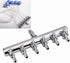 Fish Air Control Lever Valve Distributor, Stainless Steel Air Tubing Splitter for Aquarium (6 Way)