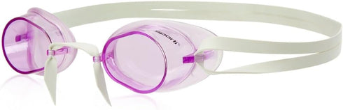 Sporti Unisex Adult Swedish Swimming Goggles, Antifog Swim Goggles for Men & Women, UV Protection, Bungee Strap