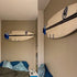 Upgrade Large Surfboard Storage Rack, Adjustable Wall Mount for Ski, Snowboard, Wakeboard, Skateboard - Holds Up to 20LB