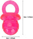 5PCS Nipple Shape Chew Toy, Cute Pet Pacifier Teether, Interactive Molar Toys Set - Red
