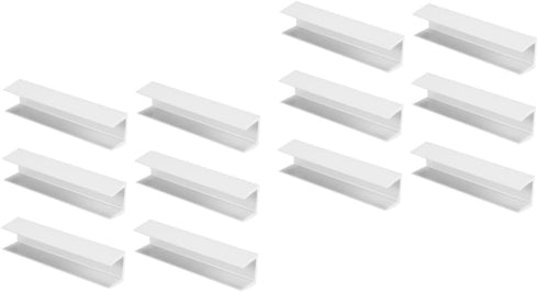 12 Pcs Safety Door Reinforcement Tools, Baby Gate and Stair Reinforcement Parts for Kids, White PVC Fence