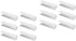 12 Pcs Safety Door Reinforcement Tools, Baby Gate and Stair Reinforcement Parts for Kids, White PVC Fence
