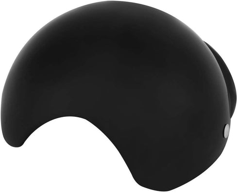 Dog Helmet Motorcycle Hard Safety Hat - Adjustable Windproof Snowproof Cap for Puppy Riding (Black)