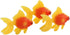 3 Pcs Orange Artificial Aquarium Fishes - Plastic Moving Fish Ornament Decoration for Fish Tank
