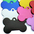 JIAKAI 20 Pcs 38MM Blank Bone Shape Pet ID Tag Charm, Double Sided Personalized Dog Cat Name Phone Number (Random