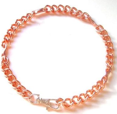 Copper Magnetic Therapy Dog Collars Made to Measure in Solid Copper with Magnets (16 inch)