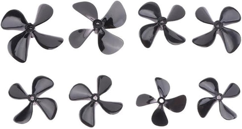 AmnPtr 2pcs 4mm D50/55/60/70mm Suitable for RC Boat Four Blade Forward/Reverse Marine Propeller Screws