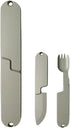 Enssy 2-in-1 Camping Utensil Set Knife Fork Combo for Picnic, Portable Outdoor Travel