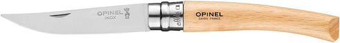 Opinel Effile Slimline Folding Fillet Knife, Slim Blade with Virobloc Locking Collar, Beechwood Handle (No.08)